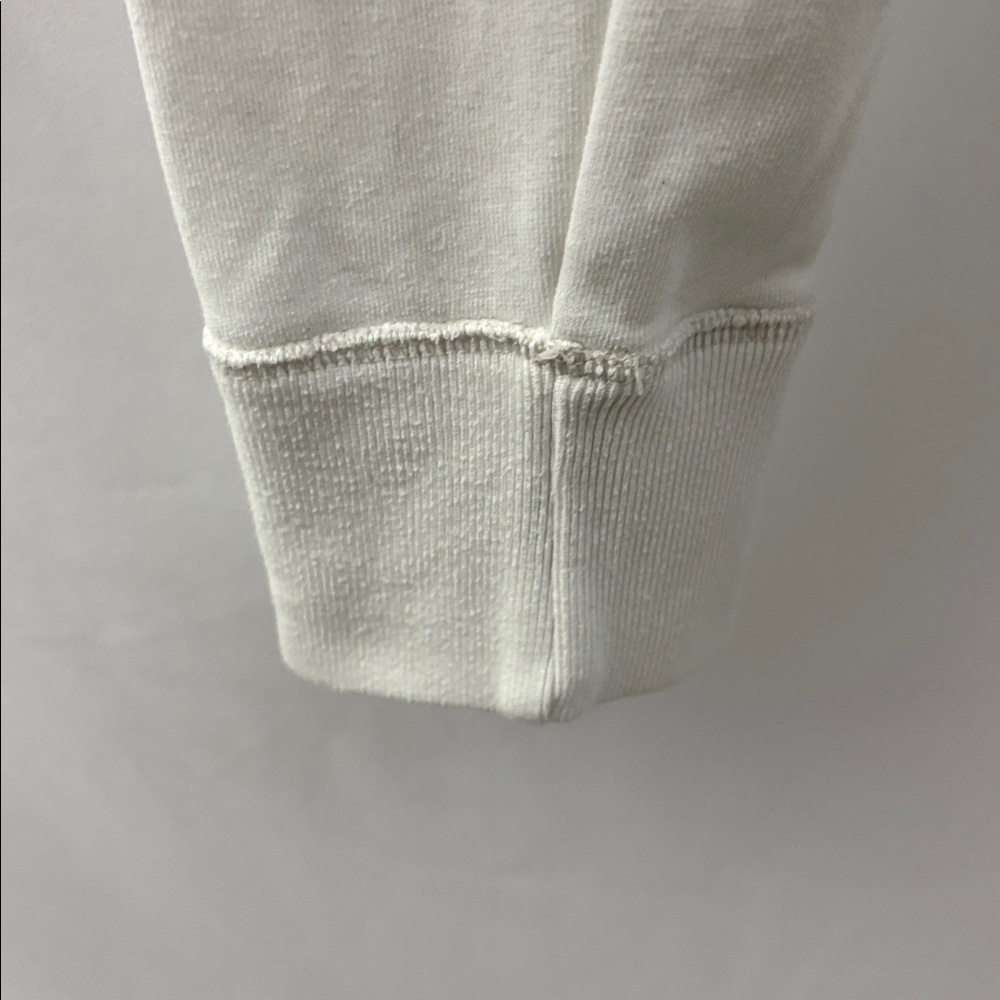 Hollister White Men's Hoodie Size Medium Fill Zip California - Picture 7 of 9